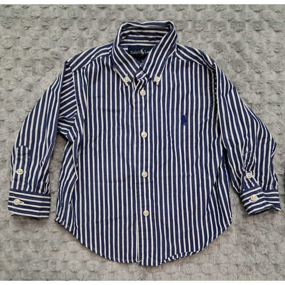 Lot Boys 12 Months Ralph Lauren Button Up Shirt Gymboree Sweater Jacket Preppy